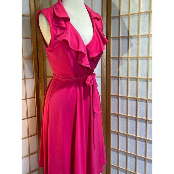 Studio One Sz 10 Faux Wrap Dress - Picture 1 of 12